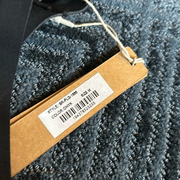 Skims Medium NAKED PLUNGE LONGLINE BRA onyx NWT - Picture 3 of 3